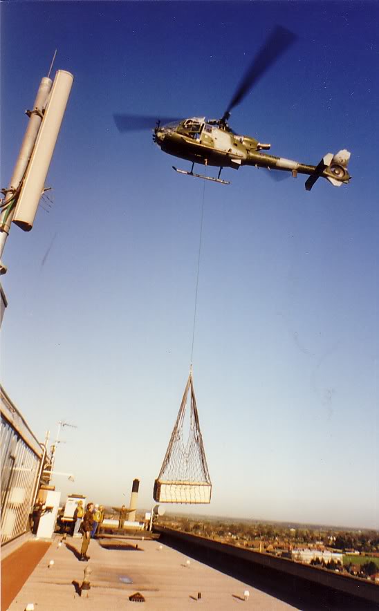 Army Helicopter Ipswich Hospital Repeater Cabinate Delivery 1988